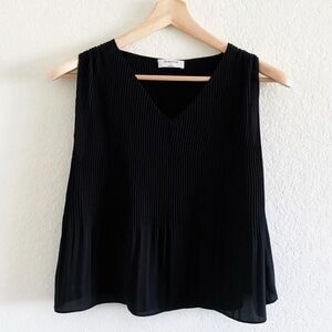 Aritzia Babaton Damien Pleated Blouse